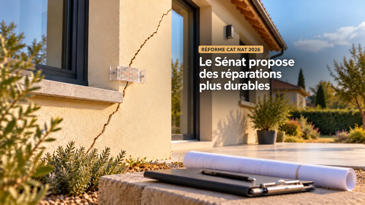 Maison présentant des fissures, illustrant les enjeux de réparation après une catastrophe naturelle