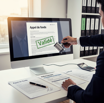 Validation d'un appel de fonds CCMI avant paiement