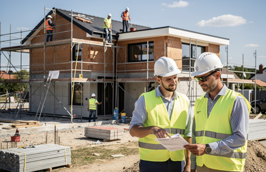 Contrôle d'un chantier de maison individuelle par un expert avant appel de fonds